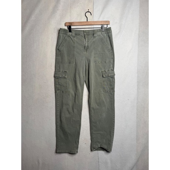 American Eagle Outfitters Pants - American Eagle Women 10 Cargo Pants Olive Green Stretch Utility High Rise 1840